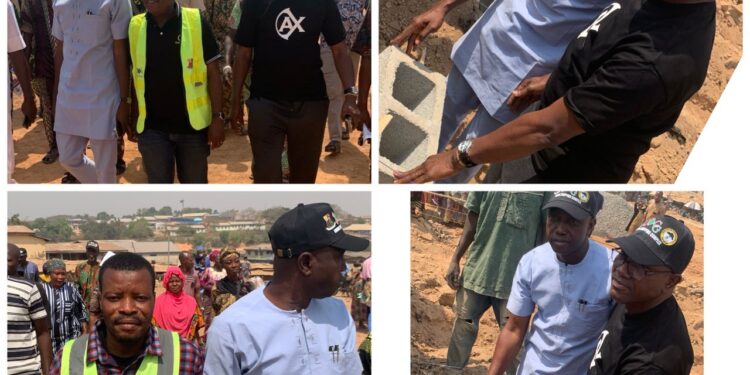 The Political Head Administrator of Ibadan South Local Council, Hon Teslim Ogundeji Flags-off Construction of Owode Shopping Complex and Motor Park