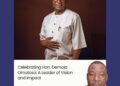 A Leader of Vision and Impact, Otunba Oluseye Opatoki Celebrates Hon. Demola Omotoso on his Birthday