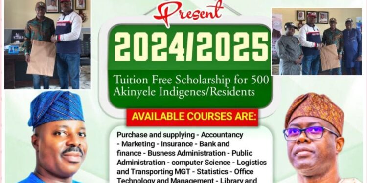 EDUCATION: Hon Akinwole Akinleye Reaffirms his commitment to Education, Appoints Education Ambassador, Doles out 500 scholarships slots to Akinyele LG people.