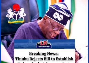 Breaking News: Tinubu Rejects Bill to Establish University in Adamawa State