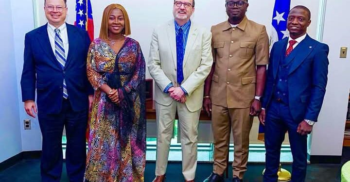 Dr.Titilope Gbadamosi,Youth Minister visit U.S. Ambassador, Calls for Stronger Partnership for Youth Development.