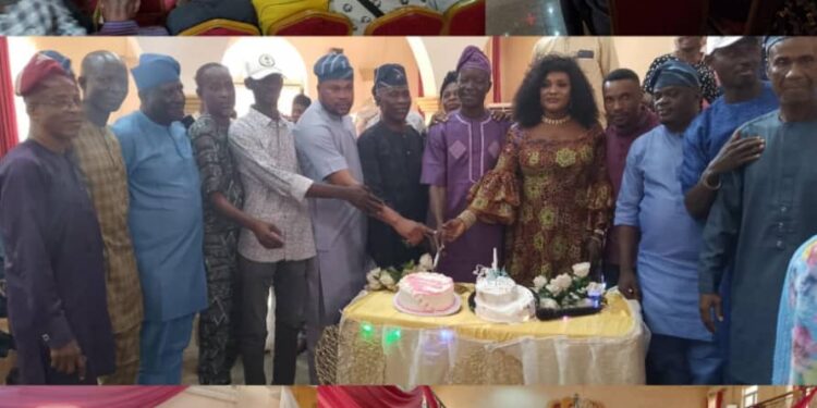 PHOTOS: Local Govt’ Staff,  Councillors, Political Appointees, Associates Celebrate IBSWLG Chairman, Akande on his Birthday