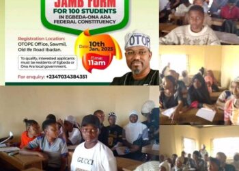 As Promised, OTOPE Foundation Commences Free JAMB Registration for Egbeda, Ona-Ara Students