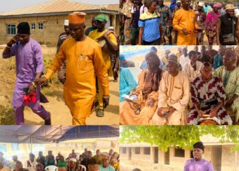 ONA ARA LG CHAIRMAN, DR. TEMITOPE GLORIOUS, RESPONDS TO DISTRESS CALL FROM IFESOWAPO OLUAWO OKE ODO LANDLORD ASSOCIATION, DONATES STREETLIGHTS