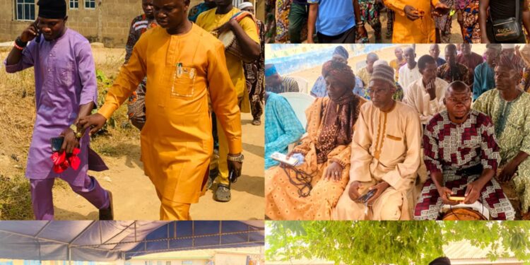 ONA ARA LG CHAIRMAN, DR. TEMITOPE GLORIOUS, RESPONDS TO DISTRESS CALL FROM IFESOWAPO OLUAWO OKE ODO LANDLORD ASSOCIATION, DONATES STREETLIGHTS