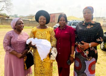 Ona Ara LG First-Lady, Deaconess Kolapo Visits Homes, Names Rescued Child “Moses Olorungbogo Kolapo”