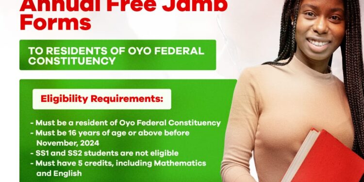 OMO IYA KUNMI FOUNDATION ANNUAL FREE JAMB FORMS FOR OYO RESIDENTS