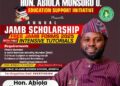 Education: Oyo Lawmaker, Hon. Abiola Rolls Out Free JAMB Forms and Organizes Free Tutorials for Students