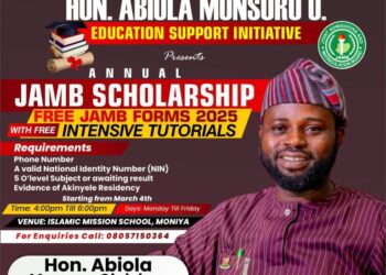 Education: Oyo Lawmaker, Hon. Abiola Rolls Out Free JAMB Forms and Organizes Free Tutorials for Students