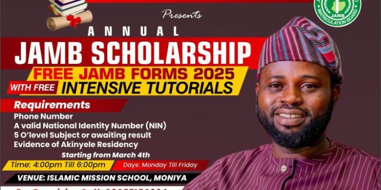 Education: Oyo Lawmaker, Hon. Abiola Rolls Out Free JAMB Forms and Organizes Free Tutorials for Students