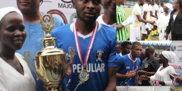 PHOTO: Oyo Commisioner for Youth and Sports, Adegoke Congratulates Shooting Stars, Commends Resilience of Crown FC at Oyo State Federation Cup Final