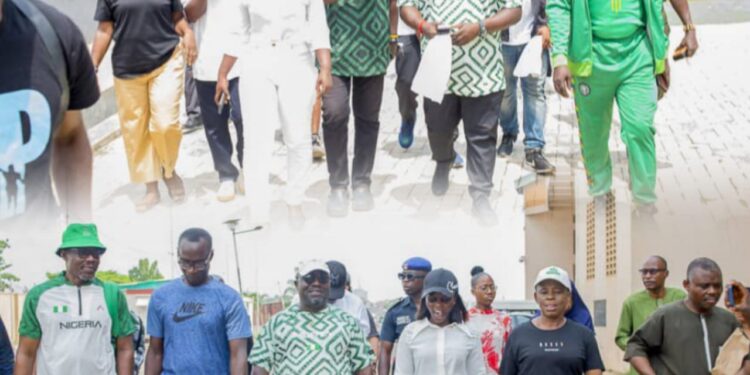 Oyo, Ogun Commissioner for Youth and Sports, DG Sports Commission Inspects  Ongoing Zonal Elimination for National Sports Festival in Ibadan