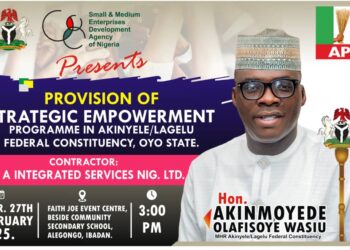 Oyo Rep. Member, Olafisoye Akinmoyede Set For Another Strategic Empowerment Programme for Constituents