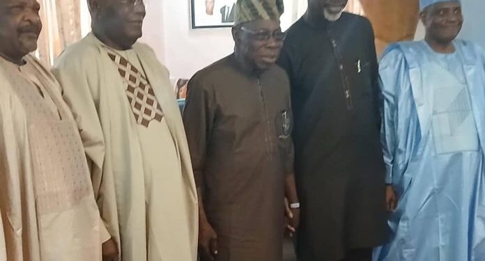 JUST IN: Atiku, Tambuwal, Imoke Hold Private Meeting With Obasanjo In Abeokuta