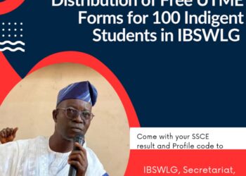Hon. Akande Kickstarts Distribution of Free UTME Forms for 100 Indigent Students in IBSWLG*
