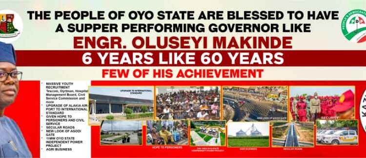 Governor Seyi Makinde: A Super-Performing Governor Whose 6 Years Of Achievement In Government Are Like 60 Years In Government || By Hon. Kazim Adeyinka Bibire