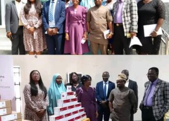 Oyo lawmaker Babalola Honoured the official launch And donation  Haemoglobin meter Device and Microcuvette By evidence action for the improvement of Anaemia testing rates among pregnant women in Oyo State