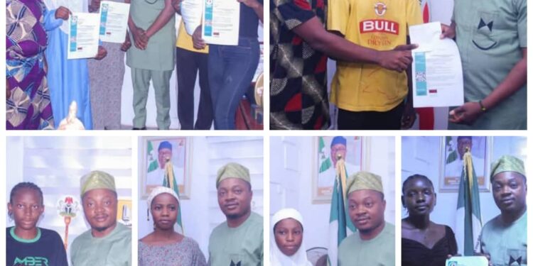 SCHOLARSHIP: Beneficiaries Hon Yusuf Adebisi Education support Pens him for giving them a future to behold