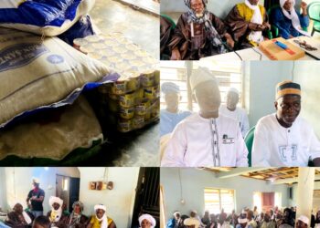Dr. Temitope GLORIOUS Donates Food Items to Ona Ara League of Imams and Alfas During Ramadan Lecture