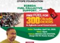 300 Egbeda LG Okada Riders Get Free Fuel Boost from OTOPE Foundation, Following Ona-Ara Rollout