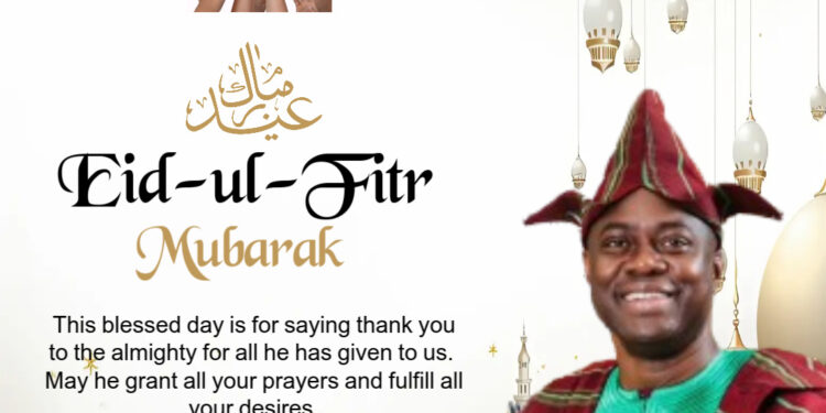 Oyo Lawmaker, Mabaje felicitates with muslims as they celebrates Eld Fitri