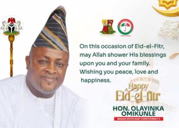 Eid-El-Fitr: Oyo Lawmaker, Omikunle Felicitates Muslim Ummah, Advocates Love and Unity