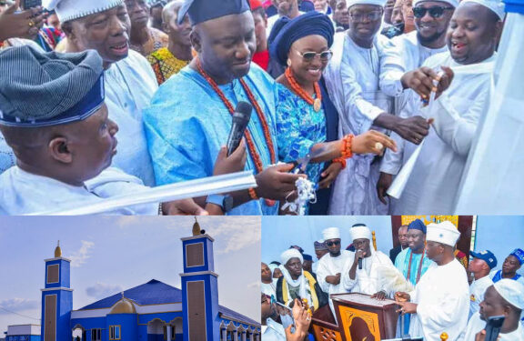 History Maker: Alaafin Owoade Commission New Mosque Built By Skimeh In Remembrance of Oba Lamidi Adeyemi III