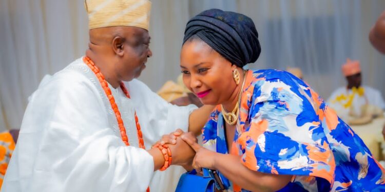 Oyo Commissioner, Hon (Mrs) Toyin Balogun Felicitates Barr. Ajewole on CCII Re-election