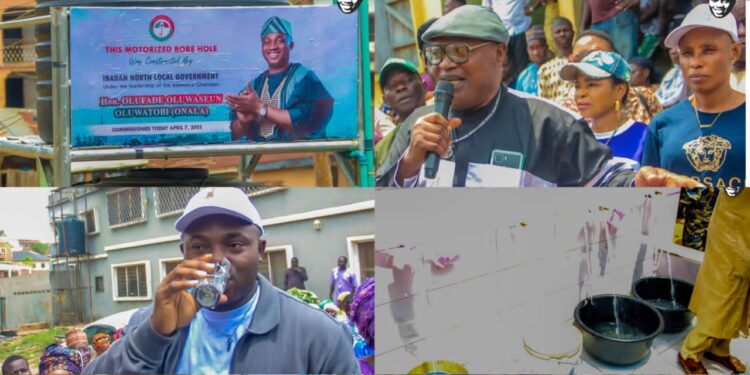 Ibadan North LG: Olufade Commissions Motorized Borehole In Loko, Ward 8 To the Delight Of Residents