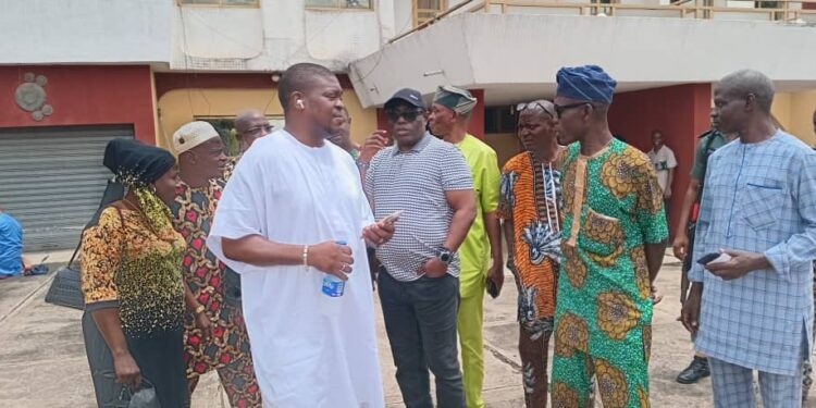 Sheriff Adeojo Receives Oyo PDP Chieftain, Olopoeyan On A Condolence Visit