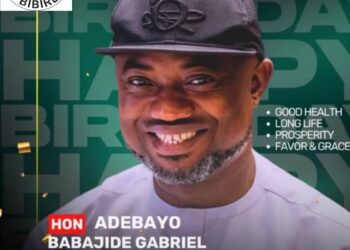 “Happy Birthday To A Distinguished Lawmaker” — Ibadan North Chairman, Olufade, Celebrates Hon. Adebayo Babajide Gabriel*
