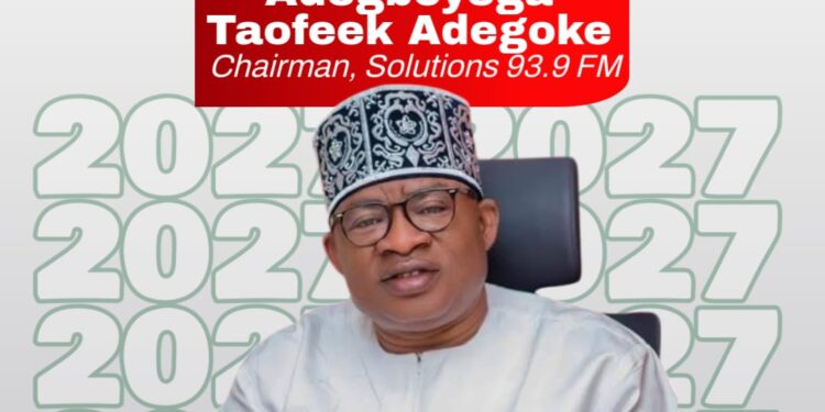 [BREAKING] Solutions 2027: Oloye Adegoke Charts His Course To Agodi Government House*