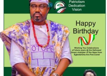 Chief Mrs. Jumoke Lawal ‘Iya Pineapple’ Celebrates Dr. OTOPE’s Birthday with Prophetic Words