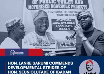 Hon. Lanre Sarumi Commends Developmental Strides of Hon. Seun Olufade of Ibadan North Local Government