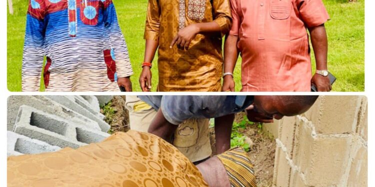 Olatunji Lays Foundation for Construction of Amotekun Office in Oluyole