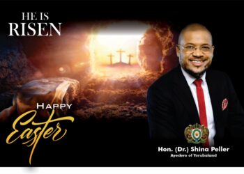 Shina Peller felicitates Christians on Easter