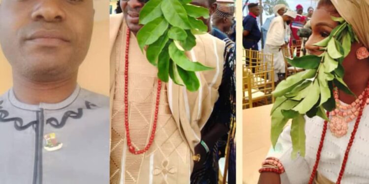 Hon Stephen Fapetu Congratulates Hon Sheriff Adeojo, his Wife and Alh. Akinsola Ayuba on  Parakoyi and Akinrogun Chieftaincy Titles