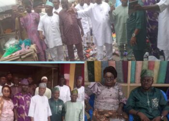 Photos News: Egbeda LG Boss, Hon Sanda Inspects Bola Ige Market, Promises to Repair Fire Service Vehicle –
