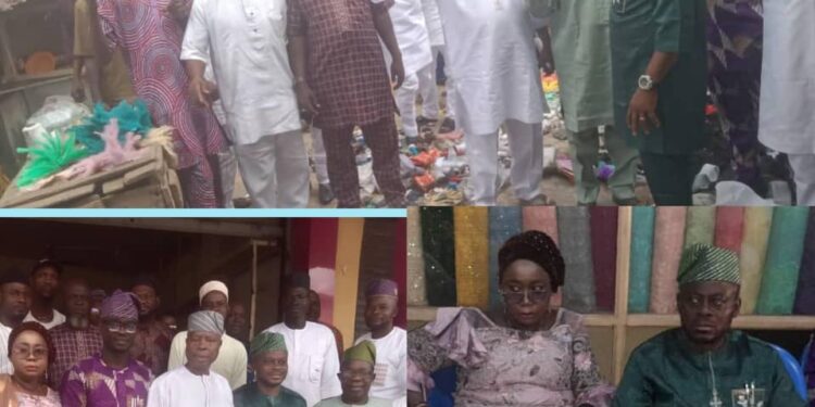 Photos News: Egbeda LG Boss, Hon Sanda Inspects Bola Ige Market, Promises to Repair Fire Service Vehicle –