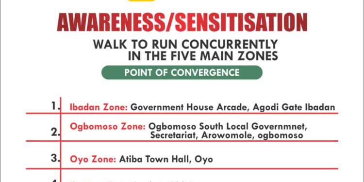 Oyo Youth Summit Kicks Off with Awareness Walk Across Five Zones
