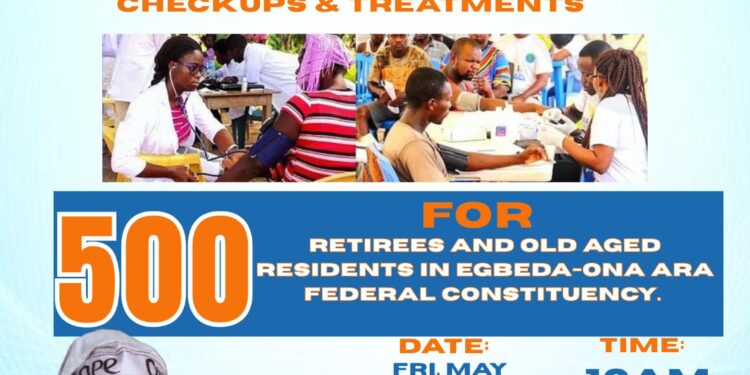 OTOPE Foundation Announces Free Medical Checkup and Treatments for Retirees and Elderly Residents in Egbeda & Ona-Ara LGs