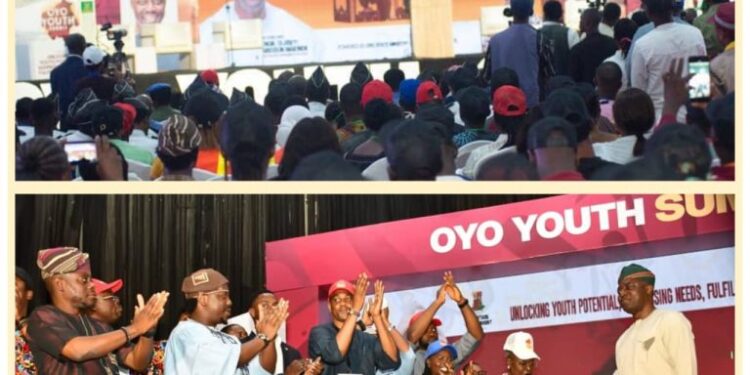Oyo Youth Summit 2025: Thousands Storm ICC as Governor Makinde Pledges Greater Opportunities for Youth Empowerment
