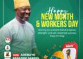 May Day: Hon. Adebayo Babajide Celebrates Workers, Commends Their Dedication, Sacrifice