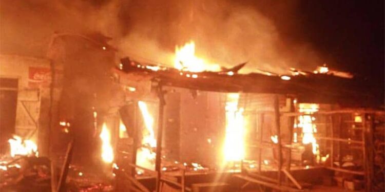 Just In: Fire Razes Shops in Ibadan, Millions Lost