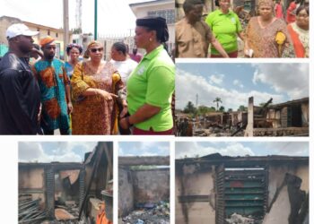 Breaking News: Fire Outbreak in Yemetu, Ibadan || Ibadan North Council Boss, Hon. Olufade, Lawmaker, Hon. Comforter, PDP Vice Chairman Visit Scene as 15 Shops Are Razed