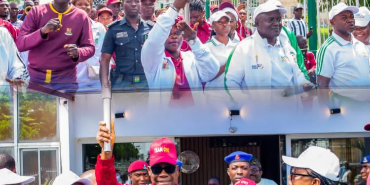 Makinde receives Torch of Unity ahead National Sports Festival in Ogun