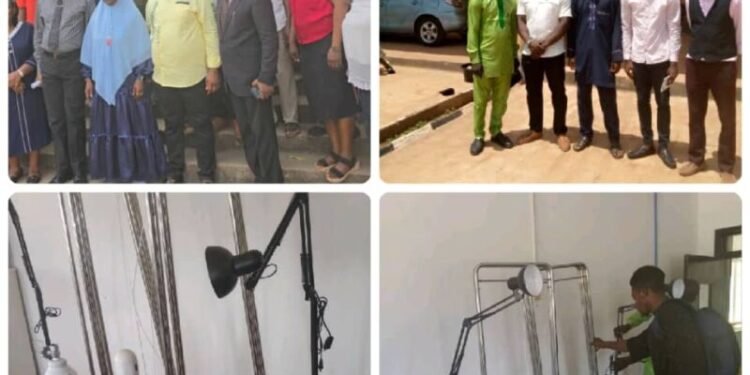 Architectur Influencer Company Support Saki Hospital with Worth Millions of State-of-the-Art Equipment  …As Dr. Fagbemi Assures of using the equipment for the benefit of the people