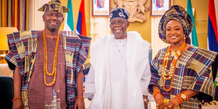 PHOTOS: Tinubu receives Alaafin of Oyo at State House