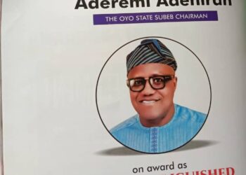 Most Distinguished Ibadan Indigene Award, BGI Congratulates Oyo SUBEB Chairman, Dr. Nureni Aderemi Adeniran