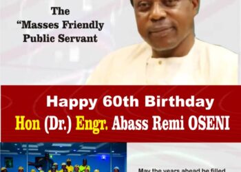Remi Oseni Diamond jubilee age: We celebrate an enigma, a prodigious gift to humanity @60